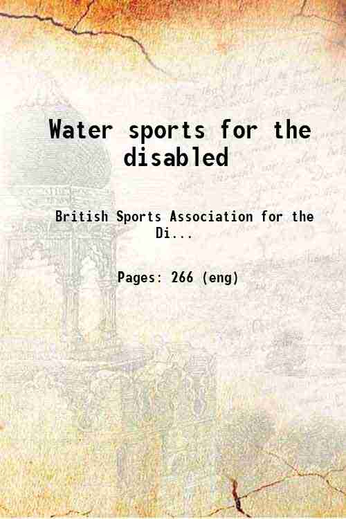 Water sports for the disabled
