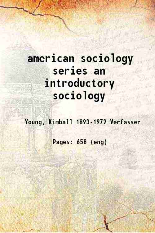american sociology series an introductory sociology 